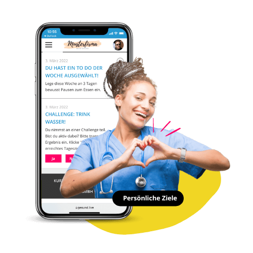 Persönliche Gesundheitsziele mit Themenchannel BGF-Programm